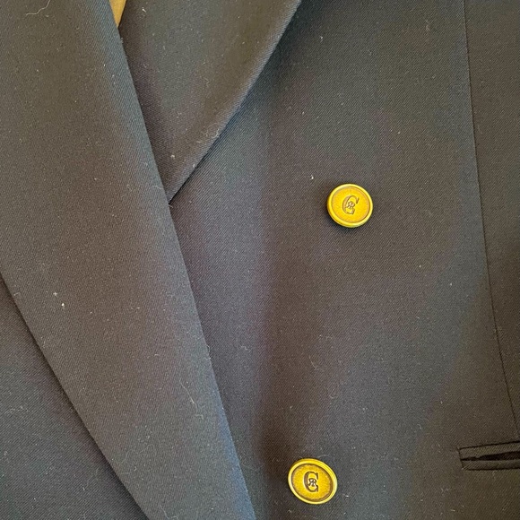 Double-breasted wool sport coat - Picture 6 of 8